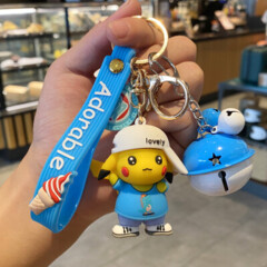 Adorable Pikachu Keychain - Blue